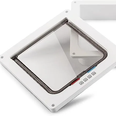 2024 Hot selling pet furniture cat door Dog door Cat Flap door with two-way Lockable cat interior