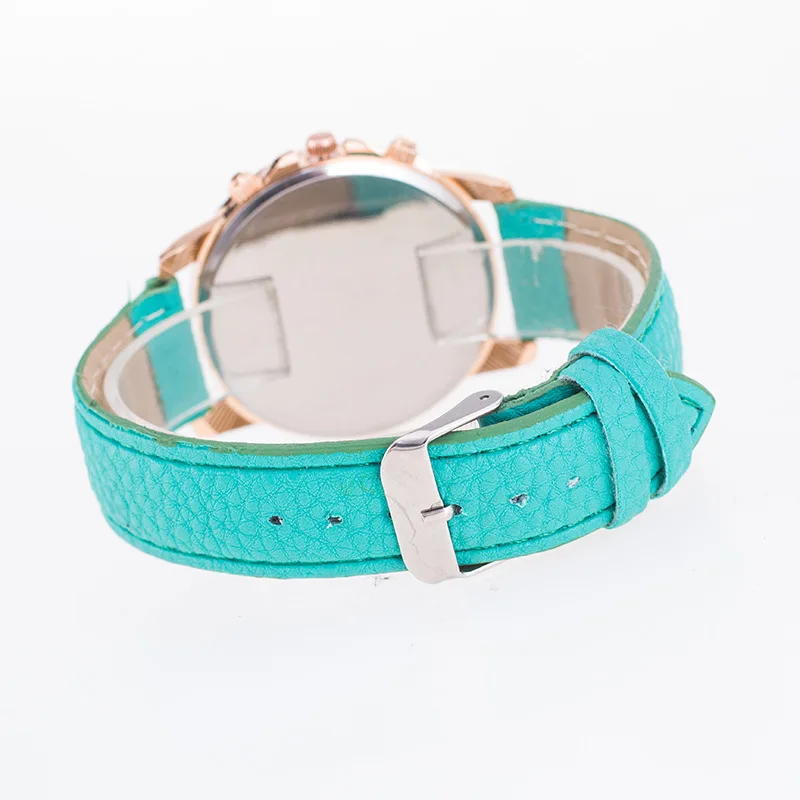 Factory Price Quartz Analog Leather Geneva Wrist Watches For Women