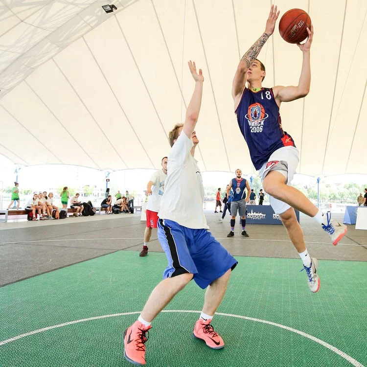 PP/PVC Outdoor vinyl flooring  Interlocking Plastic outdoor Sports  Flooring