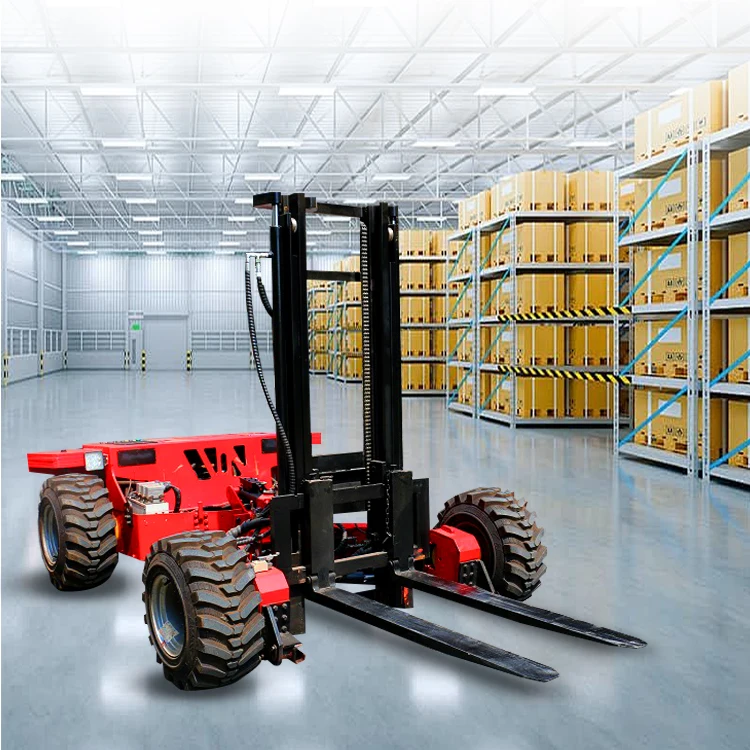 Portable folding forklift mounted on the bottom of the truck intelligent remote control forklift truck speed 9km