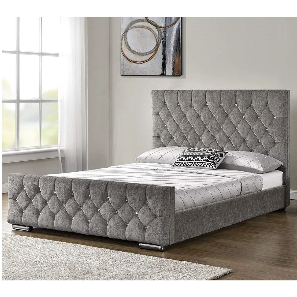 Italian carved beds royal furniture antique bedroom