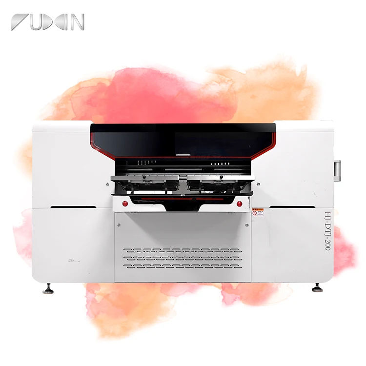 Multi Color Double Station 9 Colors DTG Printer Fully Automatic Intelligent Cleaning Printhead for T-shirt Printing Machine