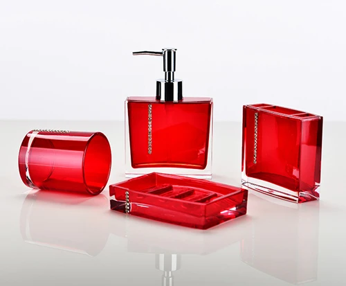 China factory top quality modern style eco-friendly plastic bathroom toilet accessories set for sale Goods for bathroom