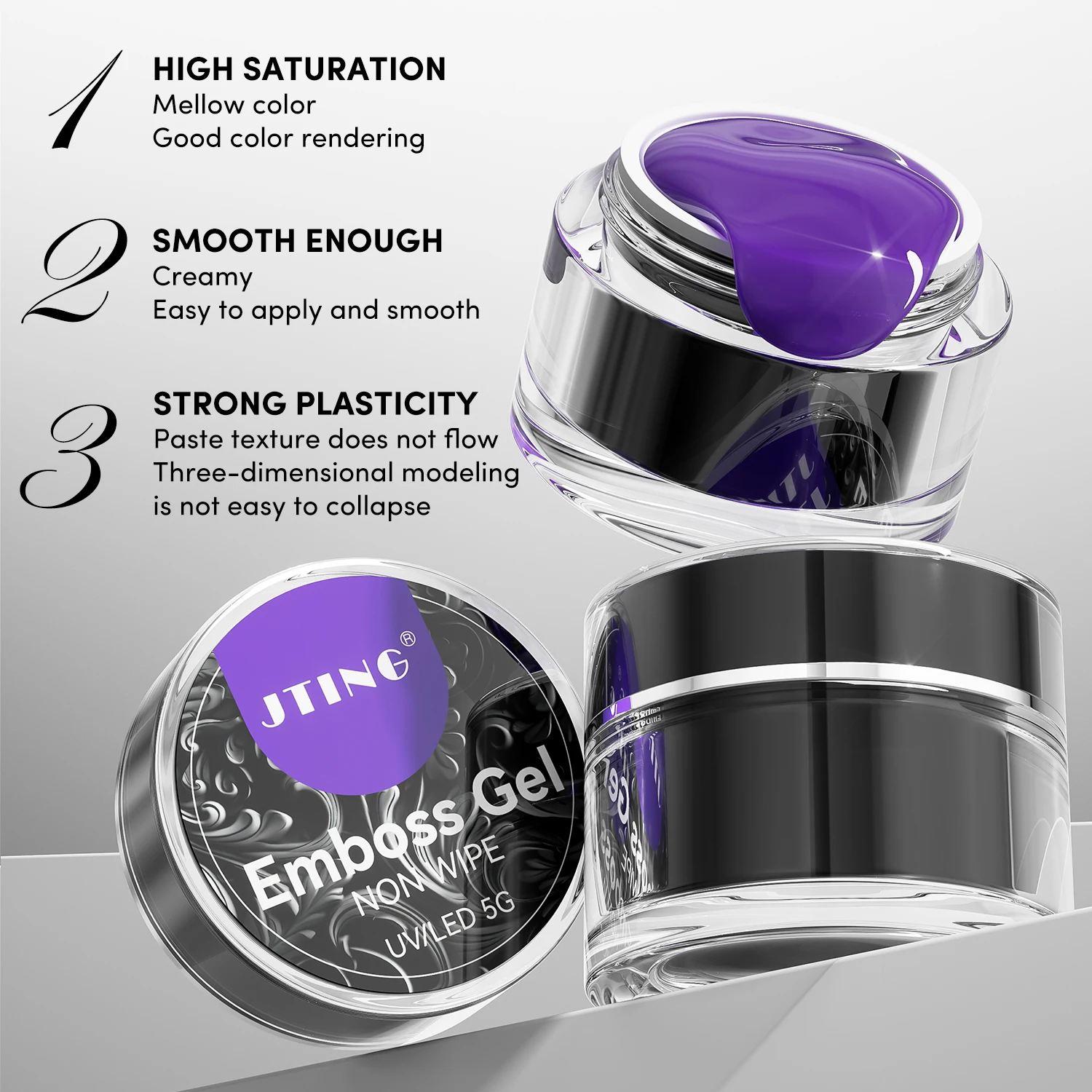 JTING Non werry 3D paint gel 12 цветов набор уникальных ногтей с эффектом тиснения Гель-лак для Живопись OEM бесплатный дизайн банок