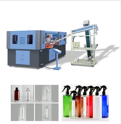 Factory price 2cav 4 cavity plastic pet full fully automatic water bottle making stretch blow molding moulding machine for pet