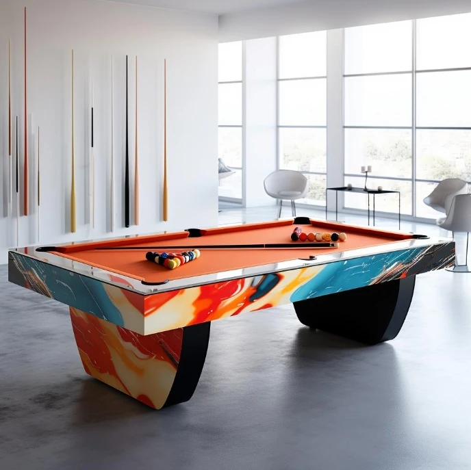 Wholesale Fashion 9 Feet Pool Table France Korea Style 8Ft 7 Ft 10 Foot Billiard Snooker Table