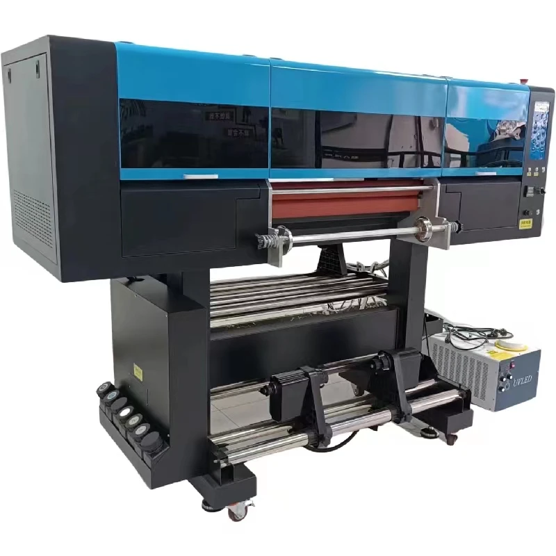 uv dtf printer For phone cases by use uv dtf ab film  60cm uv dtf printer with laminator 3 head