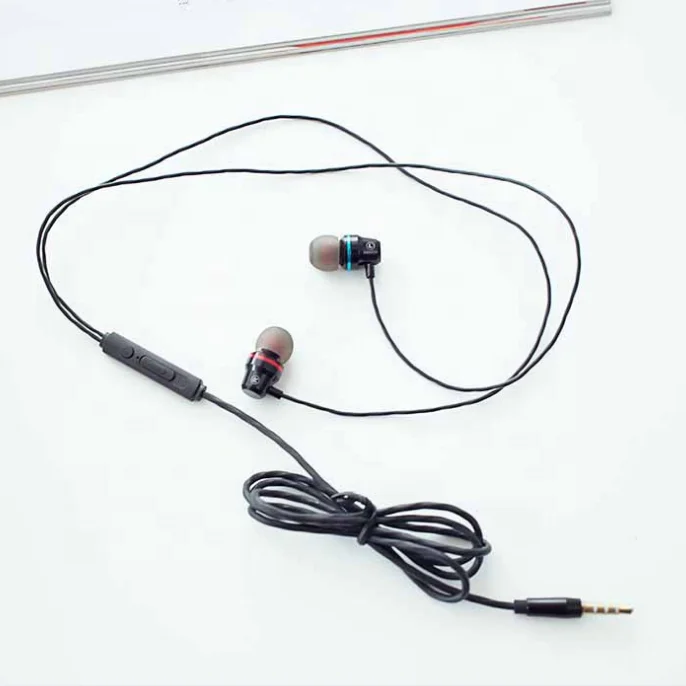 3.5mm Wired Metal Earphone In-Ear Earbuds 4D Surround Stereo Headphones Music SmartPhone Headset