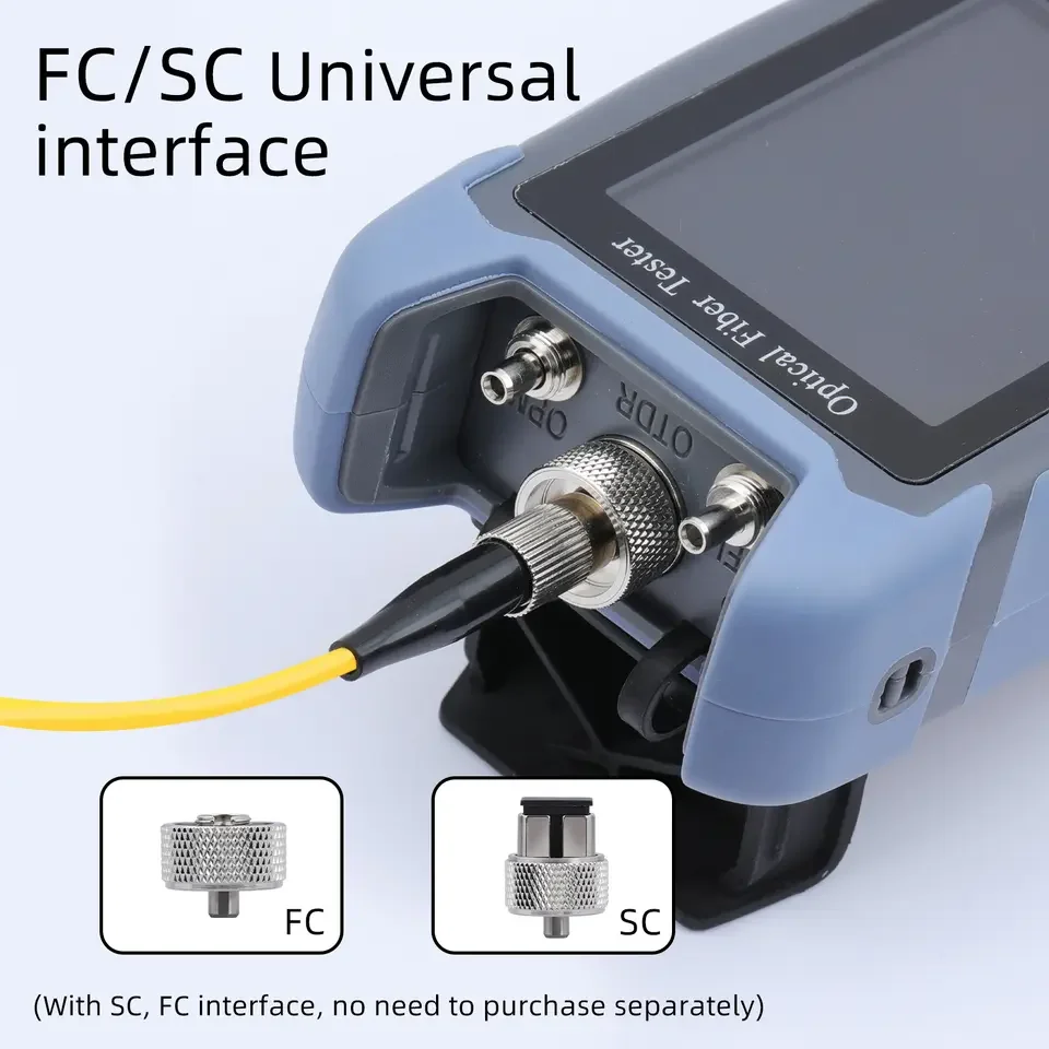 Novker NK3200F2 1550nm mini OTDR FTTH TESTER Fiber Equipment with SC/ACP FU/UPC 9-IN-1 Function with live test