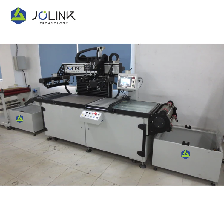 Screen printing machine set Printing equipment R2R PVC PET PC stickers plastic film  applicable printing