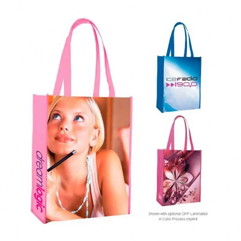 Guangzhou Factory High Quality Wholesale China Wholesale Rpet Lamination Grocery Bag Wide Gusset
