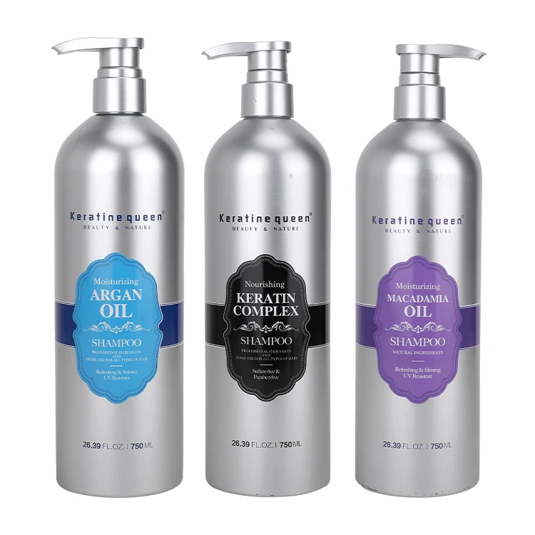 750ml Wholesale Sulfate Free Hotel Hair Care Kit Argan Oil Shampoo & Conditioner Set Nourishes Shiny for Curly Hair Frizz