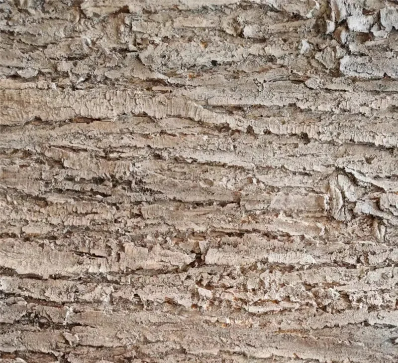 Decorative artificial pe pu material tree bark high quality synthetic tree bark for wall decoration water pipes wrapping