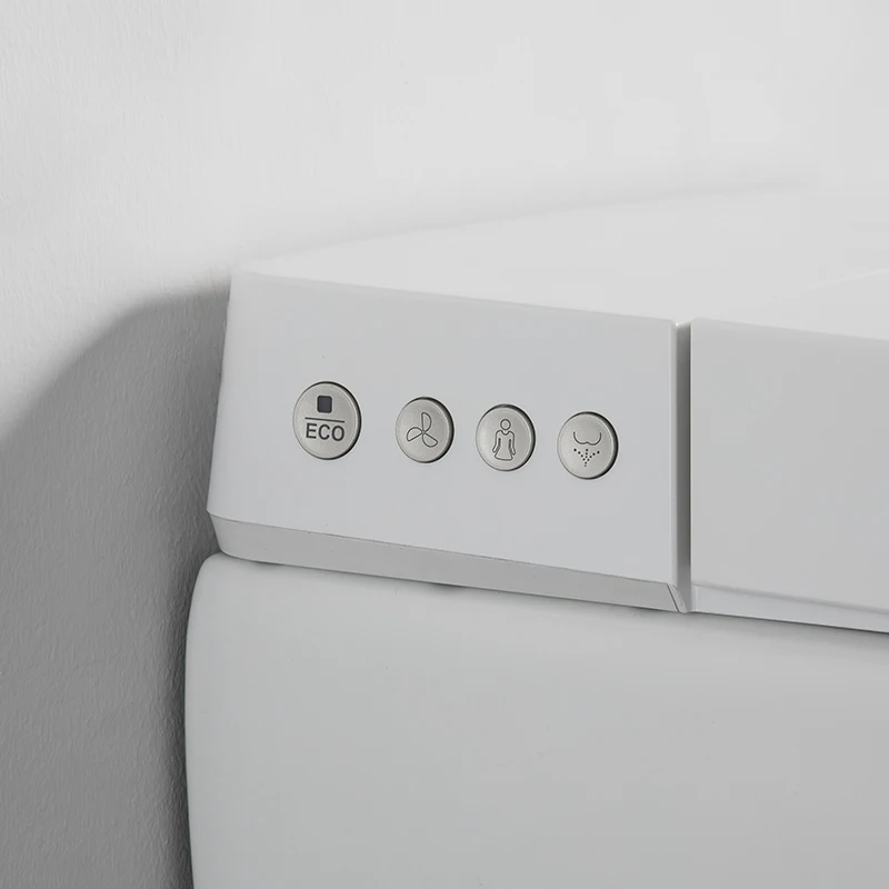 High quality automatic hotel ceramic wall hanging bidet smart toilet ceramic smart wc toilet automatic flush toilet