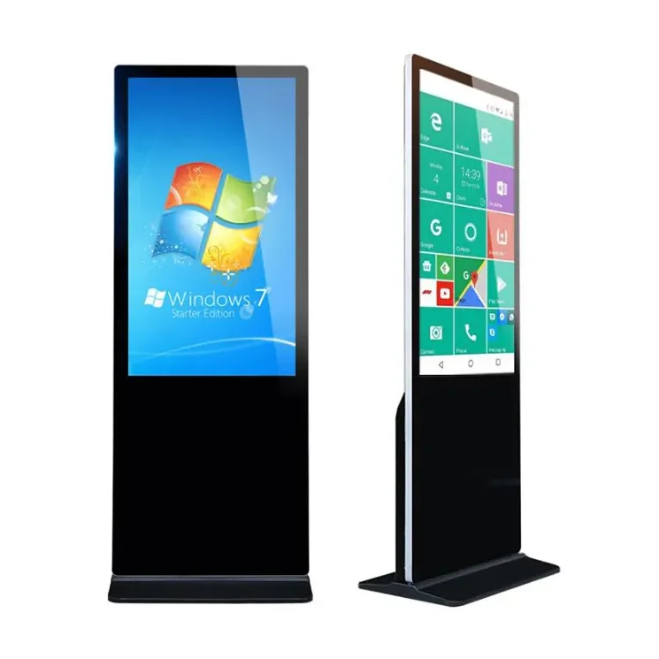 New hot Smart Kiosk Vertical LCD Advertising Display Interactive Panel Digital Signage Totem Floor Standing Touch Screen