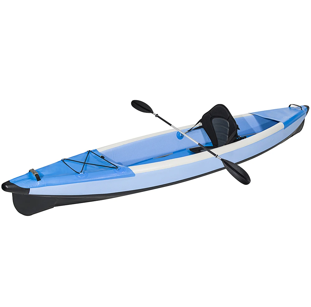 Economic Inflatable Rowing boat Aufblasbares Kajak One Person Drop Stitch PVC Inflatable Kayak With SUP Technology
