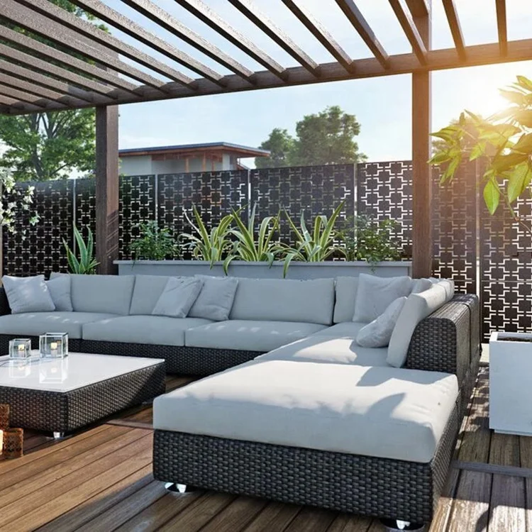 
Customized Laser Cut Pergola Metal Privacy Panels And Metal Pergola Screen 