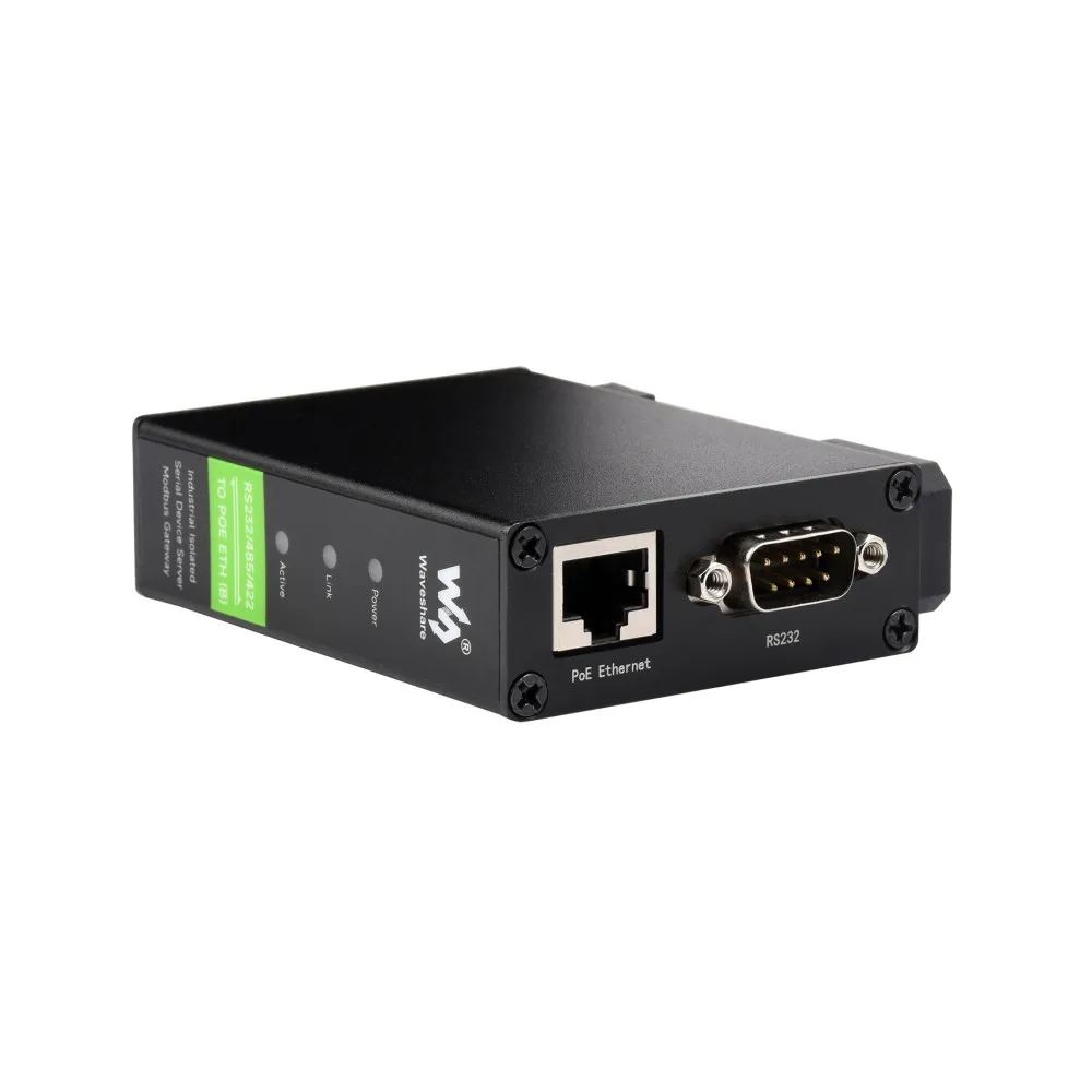 TCP/IP to serial RS232/485/422 to RJ45 Ethernet Module Rail-Mount Serial Server With POE Function