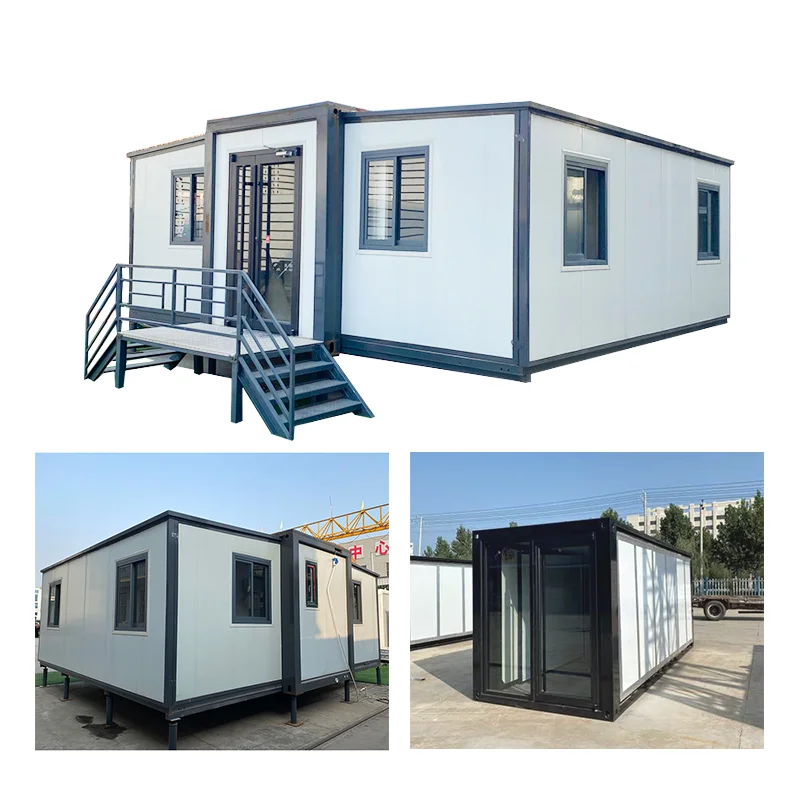 Extendable container maison house container 3 bedroom tiny house 2 bedroom 20ft 40ft foldable prefabricated container house