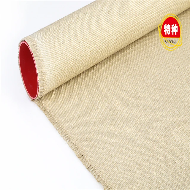 Vermiculite Coated Fiberglass fabric Fire Blanket Roll