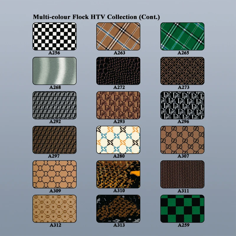 Wholesales Bespoke Premium Two-colour High-Grade Flock HTV Vinyl Film Heat Transfer For Clothing Sportswear Bags