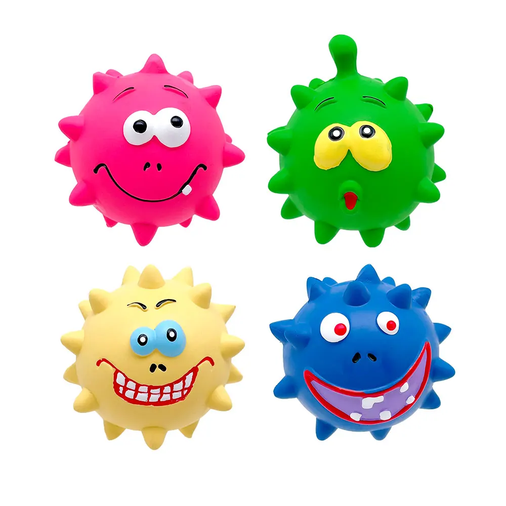 Manufacturer Non-toxic Latex Squeaky Pet Chew Ball  Dog Chew Toys