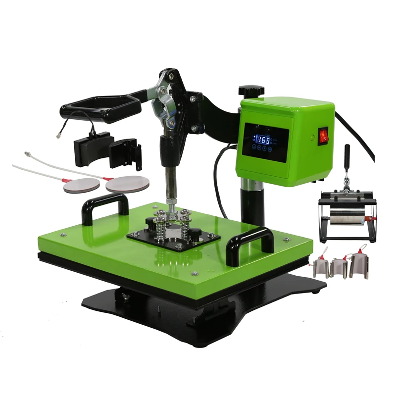 
8IN1 38x38 Combo Heat Press Machine T-shirt Mug hat plate printing 