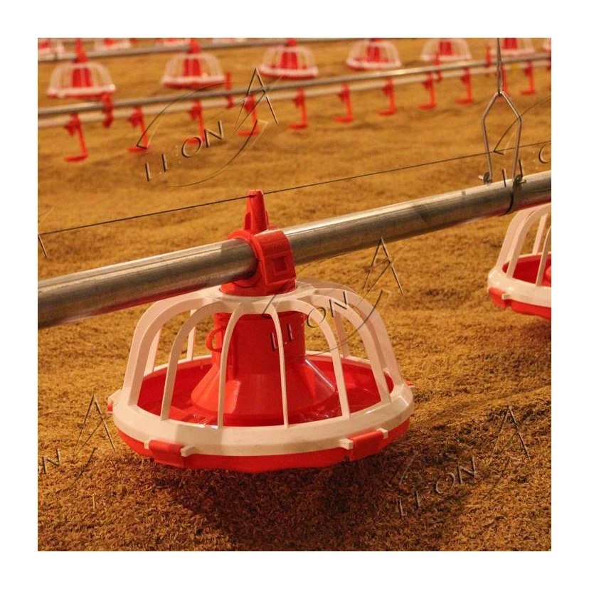 Automatic Poultry Broiler Pan Feeding System Feed Pan with Sensor for Chicken Equipment