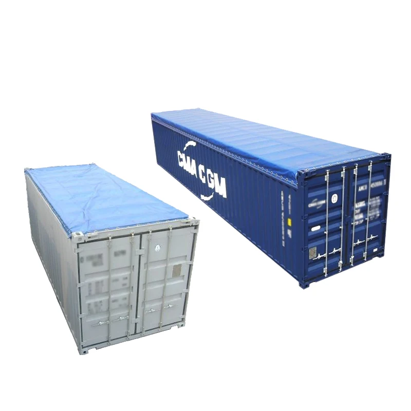 PVC Tarpaulin Roof Cover with 20ft & 40ft Open Top Container Tarpaulin