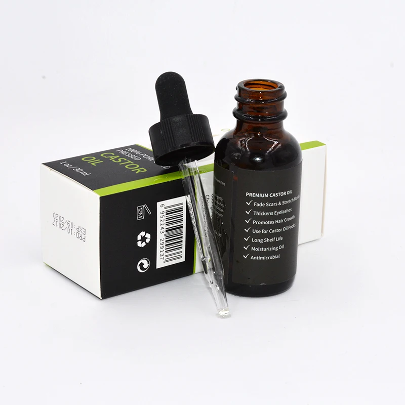 Рафинированное касторовое масло, чистый касторовое масло без гексанов, кондиционер и заживление, для сухой кожи, роста волос, роста ресниц