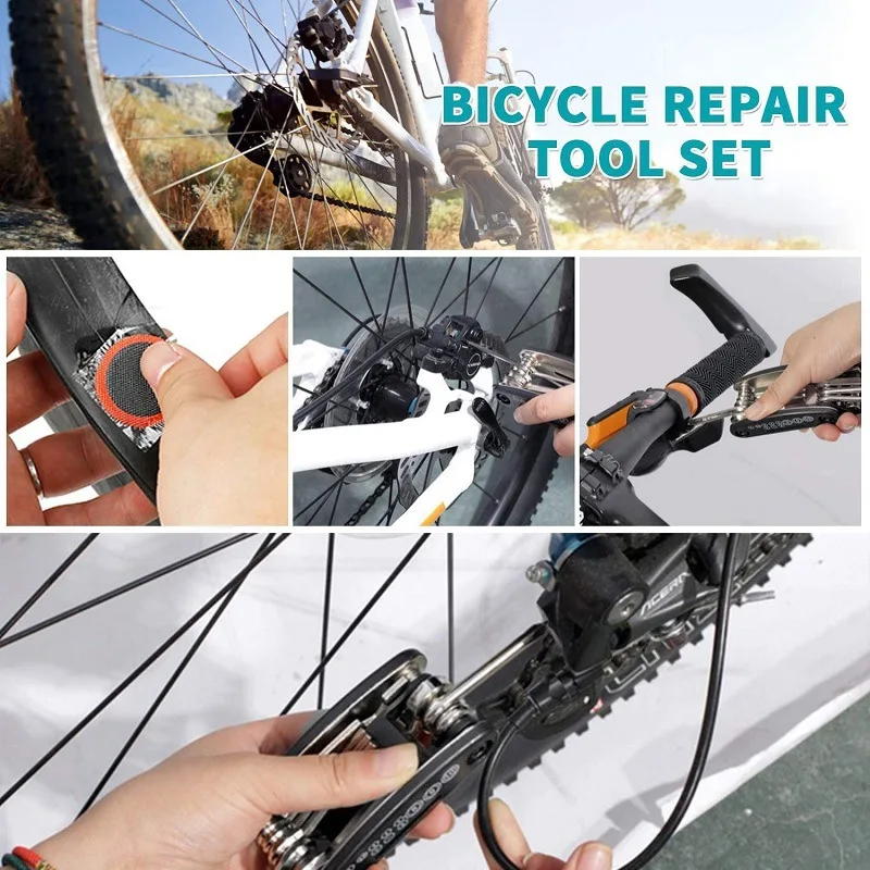 Набор инструментов Santu для ремонта велосипедов, многофункциональный мешочек для хикинга
