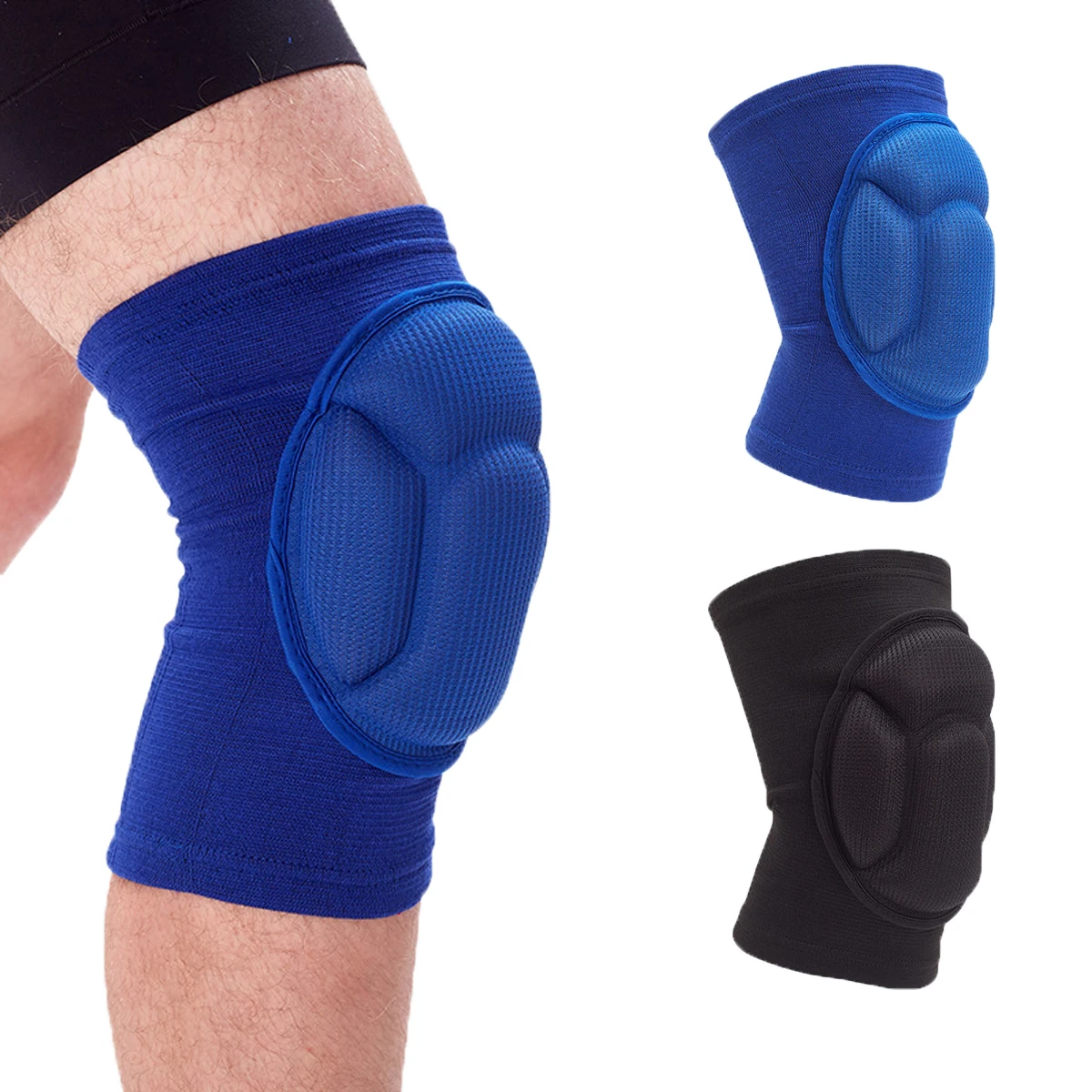 A pair of sponge fitness exercise knee pads with thickened cycling dance kneeling anti-collision knee pads can be customized