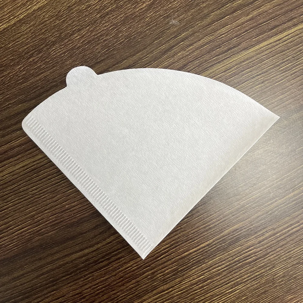 Wholesale bleached white color filters coffee filter paper V02 100 counts