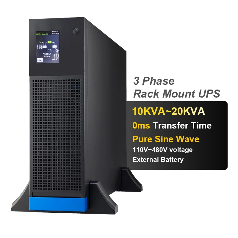 cwups Online Ups Effective Output 0Ms Switch Ups 100Kva 200Kva 3 Phase Three-In And Three-Out Rack Type UPS