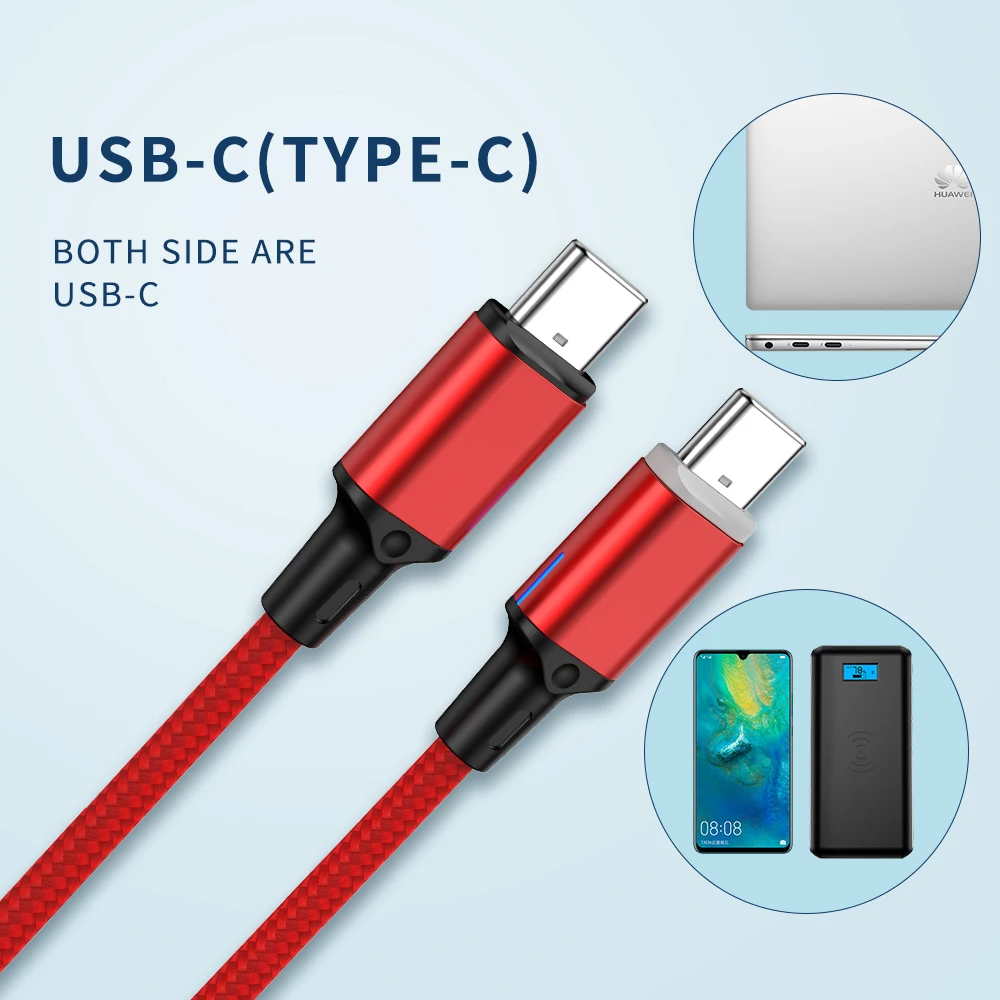 Wholesale IPSKY newest PD 100W type-c to type-c  C to C magnetic cable for laptop computer