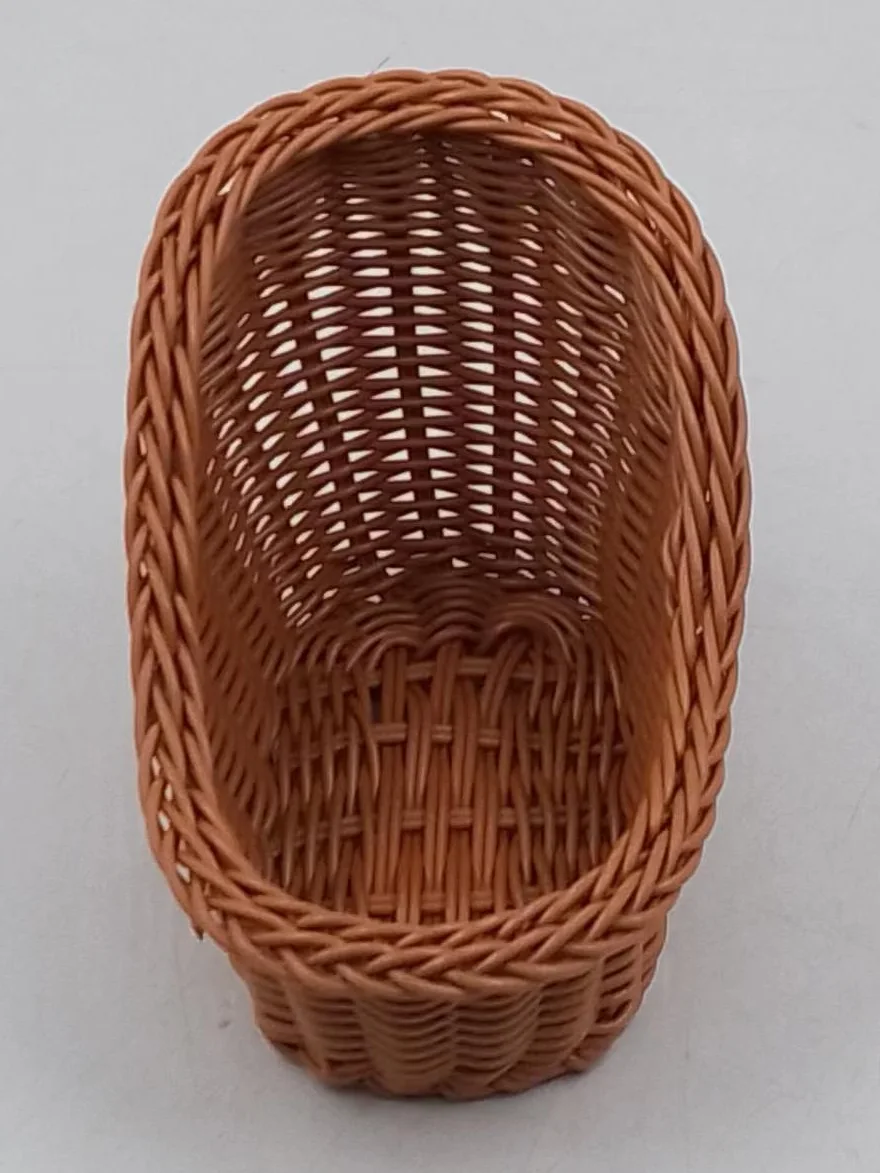 Gift Decor Eco-Friendly Containers Proof Basket Wholesale Rattan Decoration Plastic Kids Basket Individuales De Mimbre Para Me