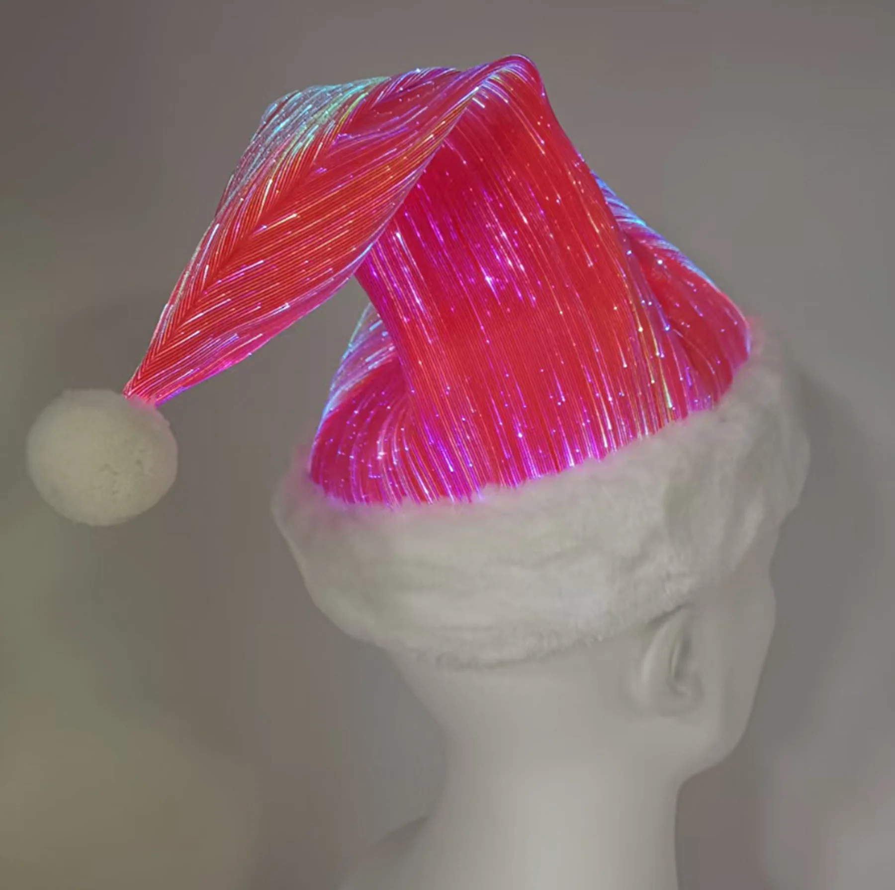 Rayera luminescence Glowing Christmas hat luminous party hat cross-border explosion of Christmas decorations