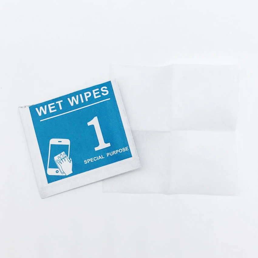 OEM ODM Low Price Electronic Screen Protector Wipes Custom Lens Wet and Dry Screen Cleaning Wipes