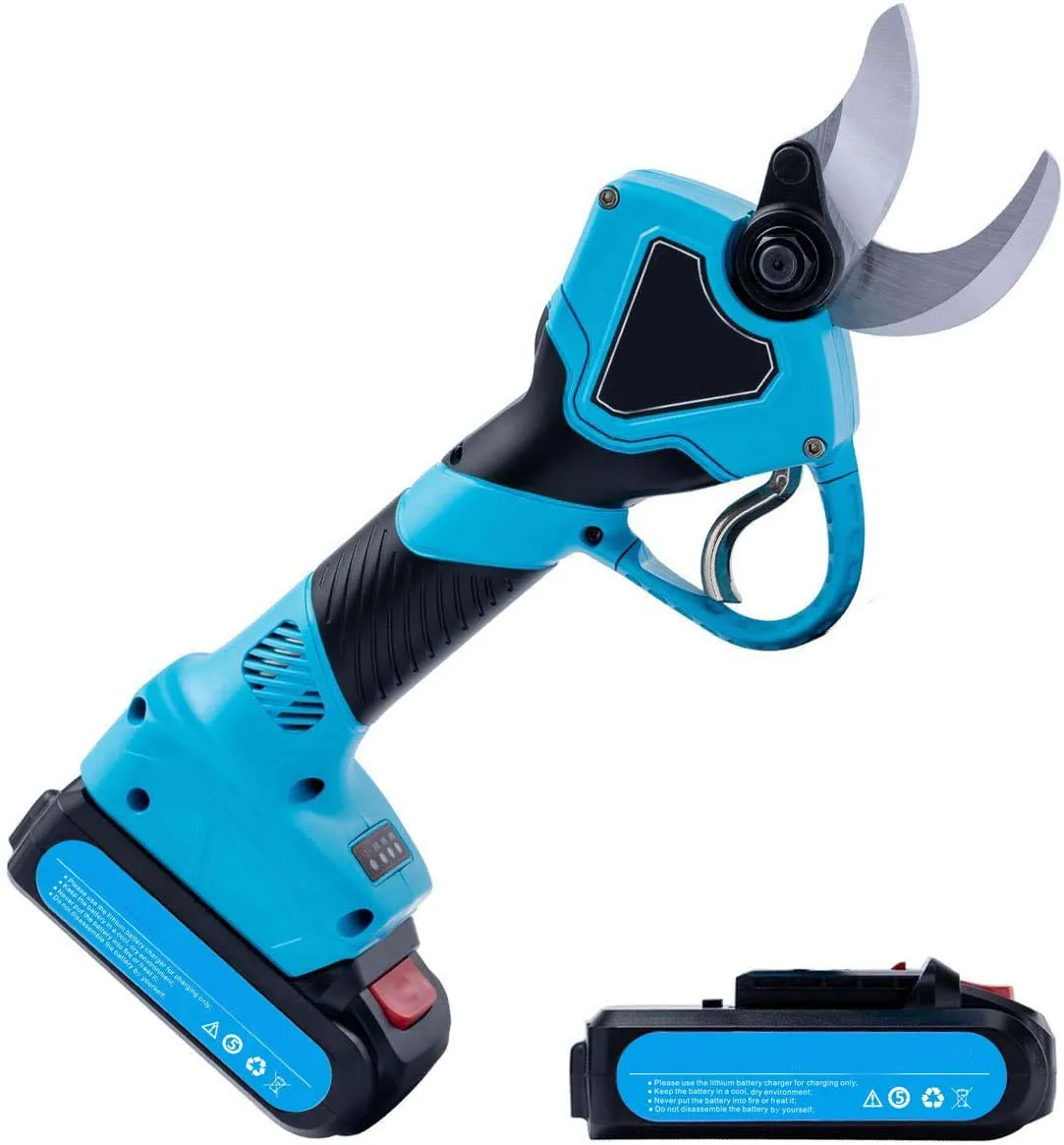21V 2.0Ah Rechargeable Battery Tree Branch Pruner Cordless Power Scissors Pruning Shears