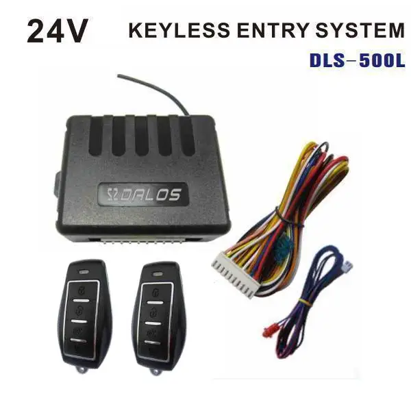 24v truck keyless entry system with remote central door lock and unlock car alarm