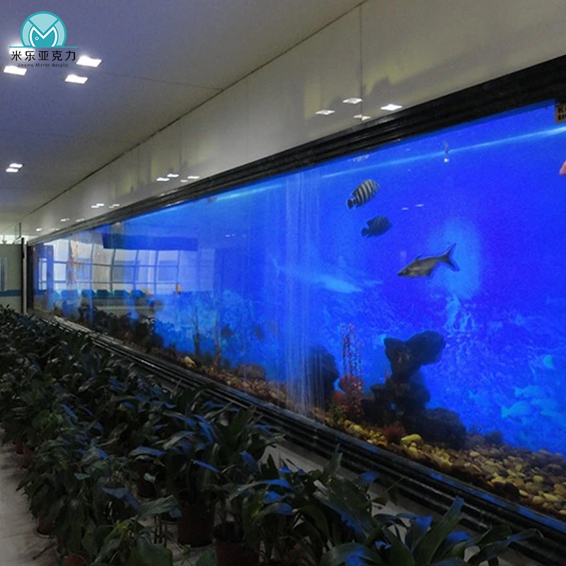 Cheap price wholesale clear round acrylic fish tanks 300 gallon large aquarium