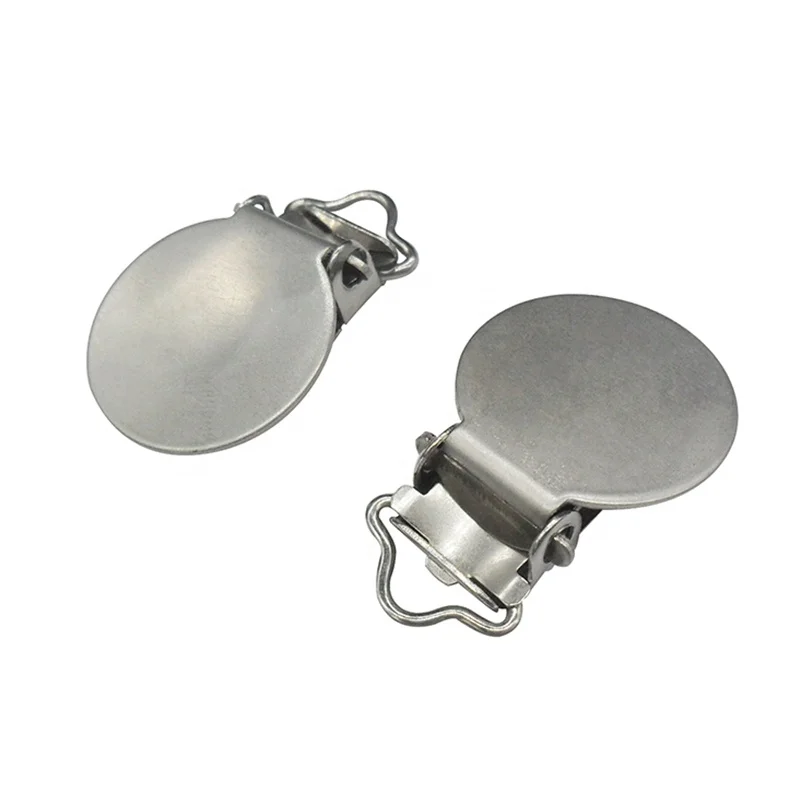 Metal Clip Pacifier Holder Baby Soother Dummy Clip Can Engrave Logo