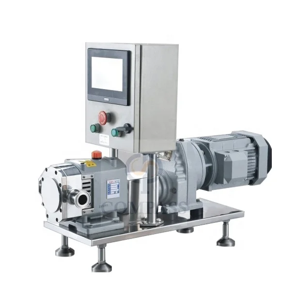 7.5HP 5.5KW ZB3A-52  Stainless Steel SS304 SS316L Single Wing Rotor Lobe Pump with COntrol Box