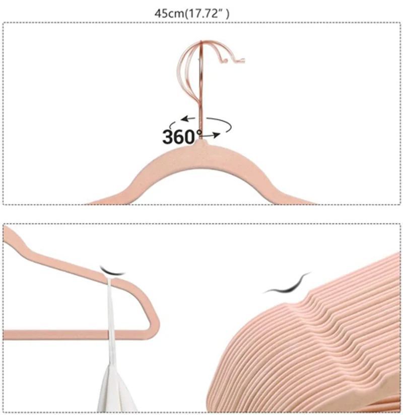 velvet coat hanger custom logo velvet pink slim non-slip suit clothes hangers wholesale velvet hanger