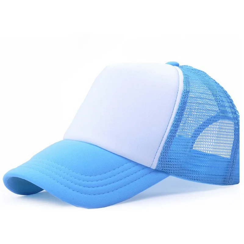 Trucker Hat Foam Mesh Baseball Cap Adjustable Snapback Solid Plain Men Hats