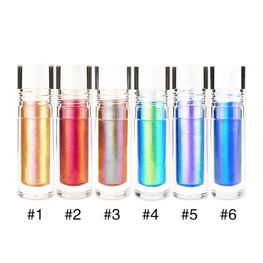 Chameleon Liquid Eyeshadow Multichrome Liquid Light Pigment Shimmer Finish Dark Skin Tones Low MOQ Pressed Eye Shadow Product