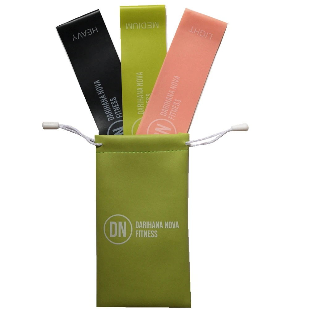 100% pure latex mini resistance bands set and stretch band