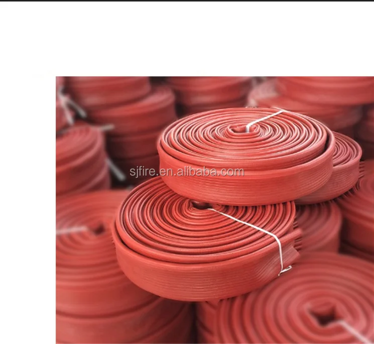 Chinese Manufacturers red Lightweight layflat compressed air hose 13bar 80mm