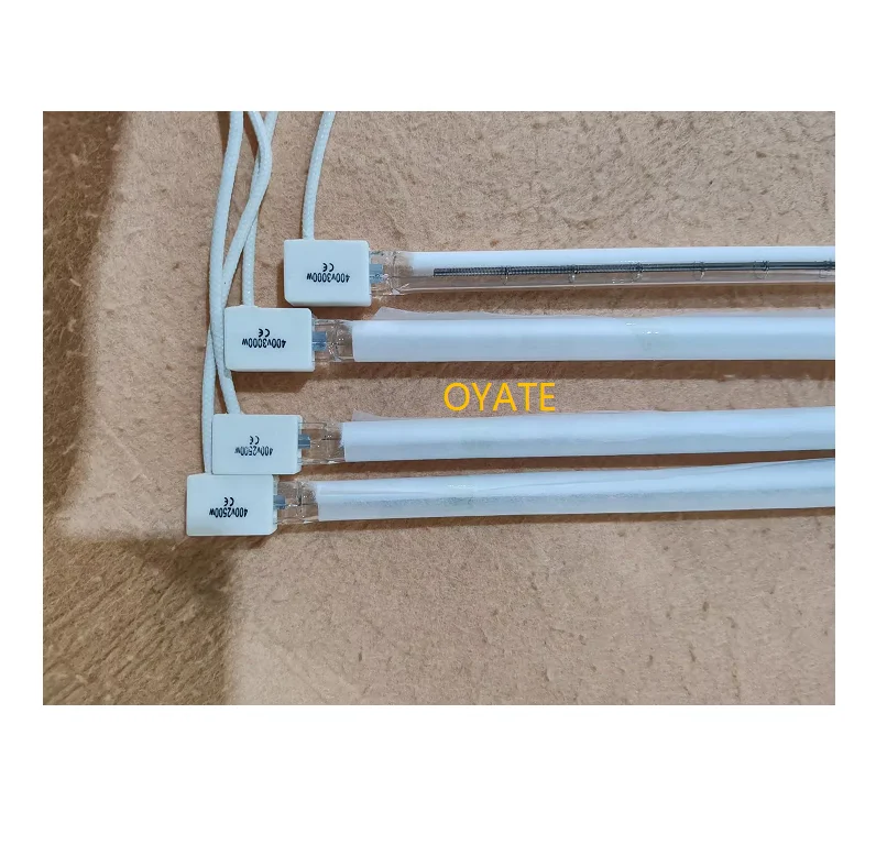 Half white coated infrared heating element infrared ceramic heat lamp 400v 2500w