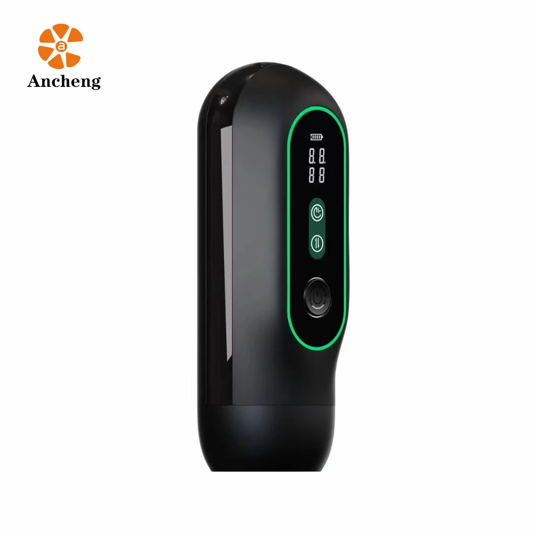 New Fully Automatic LCD Display Telescopic Sucking Heating Male Masturbation Sex Toys Penis Massage Machine for Men